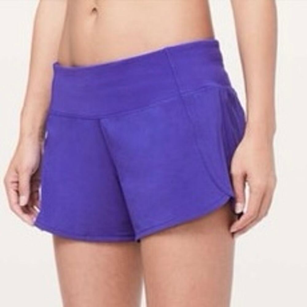 Lululemon Size 6 Run Times Short II 4” Inseam Lazurite W7AK0S